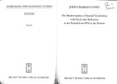 book The Modernisation of Somali Vocabulary, with Particular Reference to the Period from 1972 to the Present