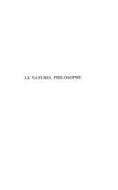 book Le Naturel Philosophe