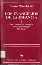 book LOS EVANGELIOS DE LA INFANCIA I Los Canticos del Evangelio de la Infancia segun San Lucas