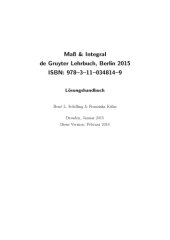 book Maß und Integral - Lösungshandbuch