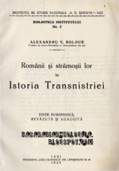 book Românii și strămoșii lor în Istoria Transnistriei