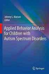 book Applied behavior analysis for children with autism spectrum disorders