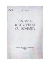 book Unirea Bucovinei cu România