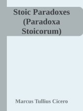 book Stoic Paradoxes (Paradoxa Stoicorum)