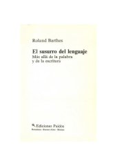 book El susurro del lenguaje : más allá de la palabra y de la escritura