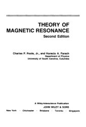 book Theory of Magnetic Resonance