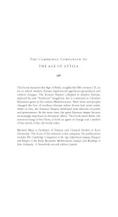 book The Cambridge Companion to the Age of Attila