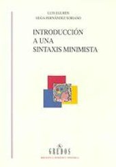 book Introducción a una sintaxis minimista