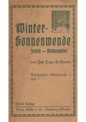 book Wintersonnenwende-Julfest-Weihenachten; Fest und Brauch im Jahreslauf, Heft 2