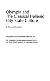 book Olympia and the Classical Hellenic City-State Culture