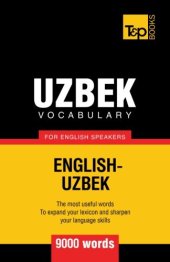 book Uzbek Vocabulary for English Speakers - 9000 Words