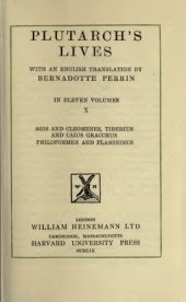 book Plutarch, Lives: Agis and Cleomenes. Tiberius and Gaius Gracchus. Philopoemen and Flamininus