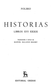 book Historias: Libros-XVI-XXXIX