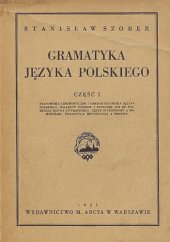 book Gramatyka języka polskiego. Część I