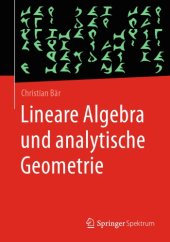 book Lineare Algebra und Analytische Geometrie