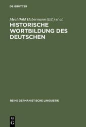 book Historische Wortbildung des Deutschen