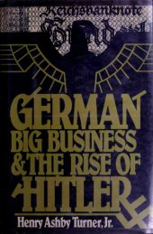 book German Big Business And The Rise Of Hitler