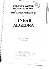 book 3000 Solved Problems in Linear Algebra