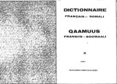 book Dictionnaire français — somali. Qaamuus fransiis — soomaali