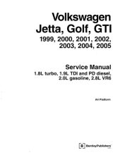 book Volkswagen Jetta, Golf, GTI MK4 Service Manual 1999-2005