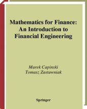 book Mathematics for Finance an introduction to Financial Engineering