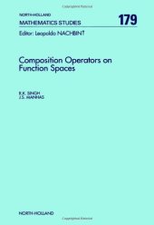 book Composition Operators on Function Spaces