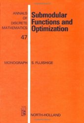 book Submodular Functions and Optimization