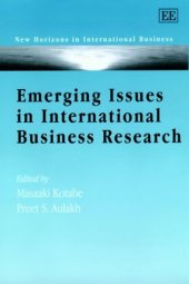 book Emerging Issues in International Business Research (New Horizons in International Business.)