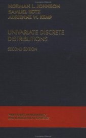 book Univariate Discrete Distributions (Wiley Series in Probability and Statistics)