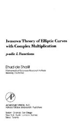 book Iwasawa Theory Elliptic Curves with Complex Multiplication: P-Adic L Functions (Perspectives in Mathematics, Vol 3)