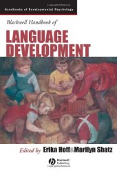 book Blackwell handbook of language development