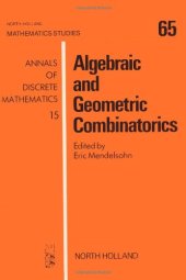 book Algebraic and Geometric Combinatorics