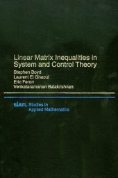 book Linear Matrix Inequalities in System & Control Theory