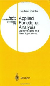 book Applied Functional Analysis: Main Principles and Their Applications