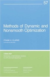 book Methods of Dynamic and Nonsmooth Optimization (CBMS-NSF Regional Conference Series in Applied Mathematics)