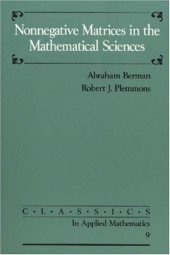 book Nonnegative Matrices in the Mathematical Sciences