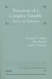 book Functions of a Complex Variable: Theory and Technique (Classics in Applied Mathematics)