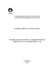 book DO ORAL PARA O ESCRITO: A NARRATIVIDADE EM NHEENGATU NO ALTO RIO NEGRO