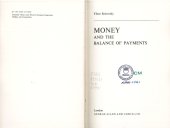 book Money and the Balance of Payments