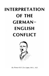 book Interpretation of the German-English Conflict