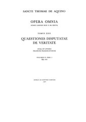 book Quaestiones disputatae de veritate