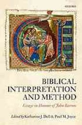 book Biblical interpretation and method : essays in honour of John Barton