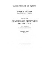 book Quaestiones disputatae de veritate