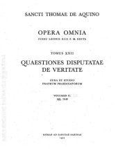 book Quaestiones disputatae de veritate