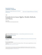 book Introduction to Linear Algebra: Models, Methods, and Theory