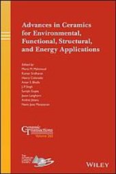 book Advances in ceramics for environmental, functional, structural, and energy applications