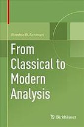 book From Classical to Modern Analysis