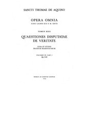 book Quaestiones disputatae de veritate