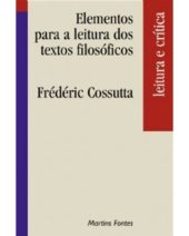 book Elementos para leitura dos textos filosóficos