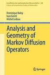 book Analysis and Geometry of Markov Diffusion Operators